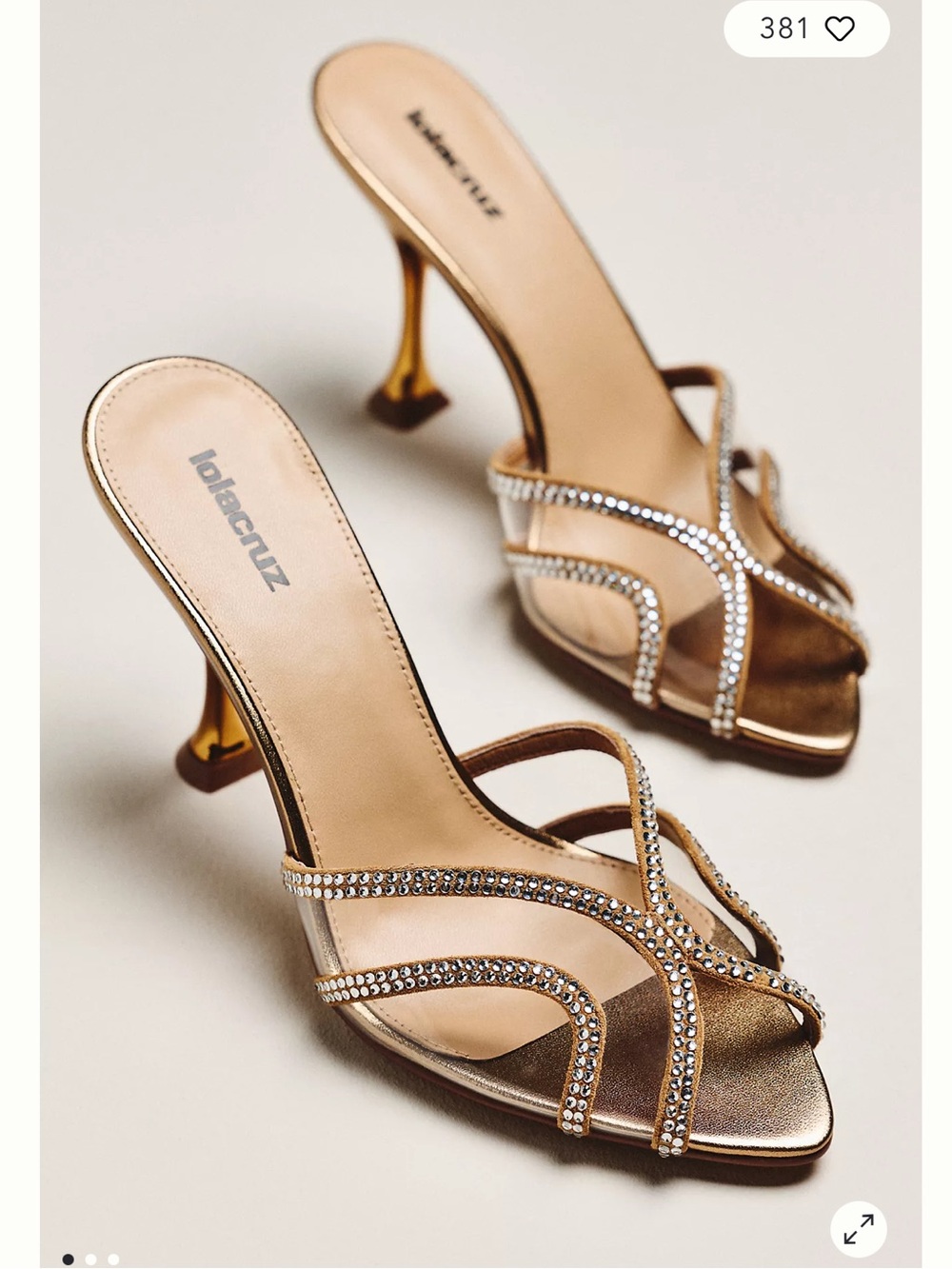 NWOB Lola Cruz Rhinestone Heels